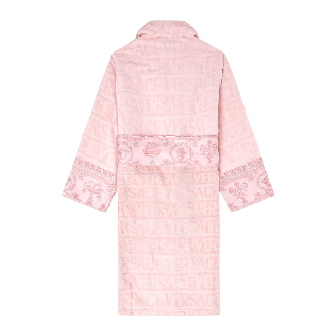 BAROQUE BATHROBE PINK/PINK