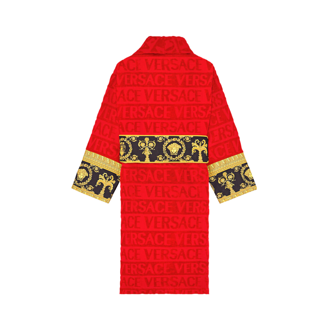 BAROQUE BATHROBE RED