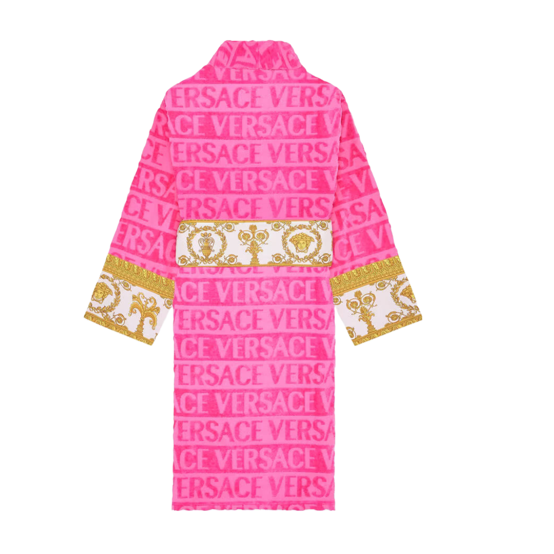 BAROQUE BATHROBE FUSCHIA