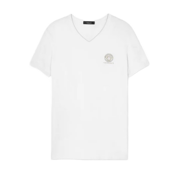 VERSACE MEDUSA UNDERSHIRT V NECK WHITE