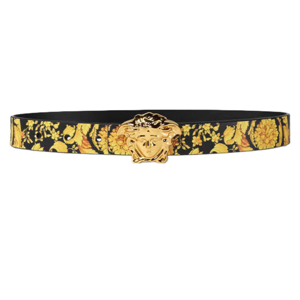 VERSACE LA MEDUSA KIDS REVERSIBLE BELT BLACK/GOLD