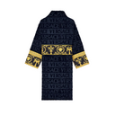 BAROQUE BATHROBE NAVY BLUE