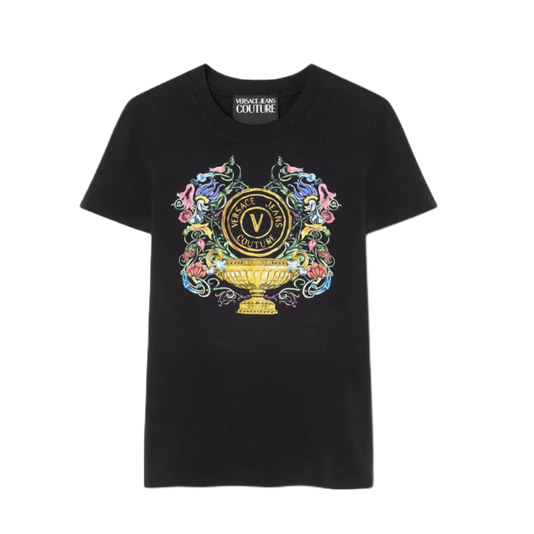 VERSACE JEANS COUTURE V-EMBLEM GARDEN TSHIRT