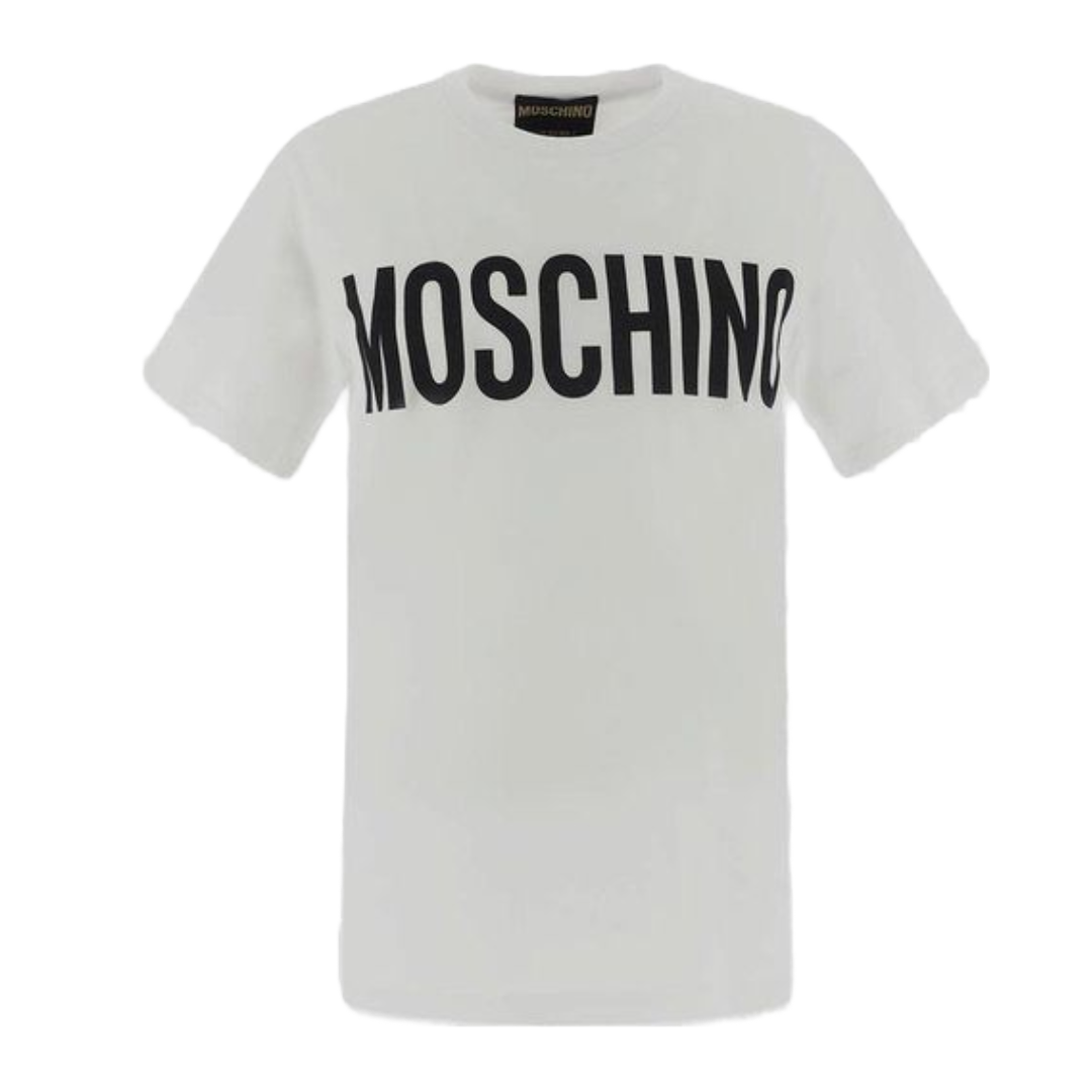 MOSCHINO STRETCH JERSEY T-SHIRT WITH LOGO