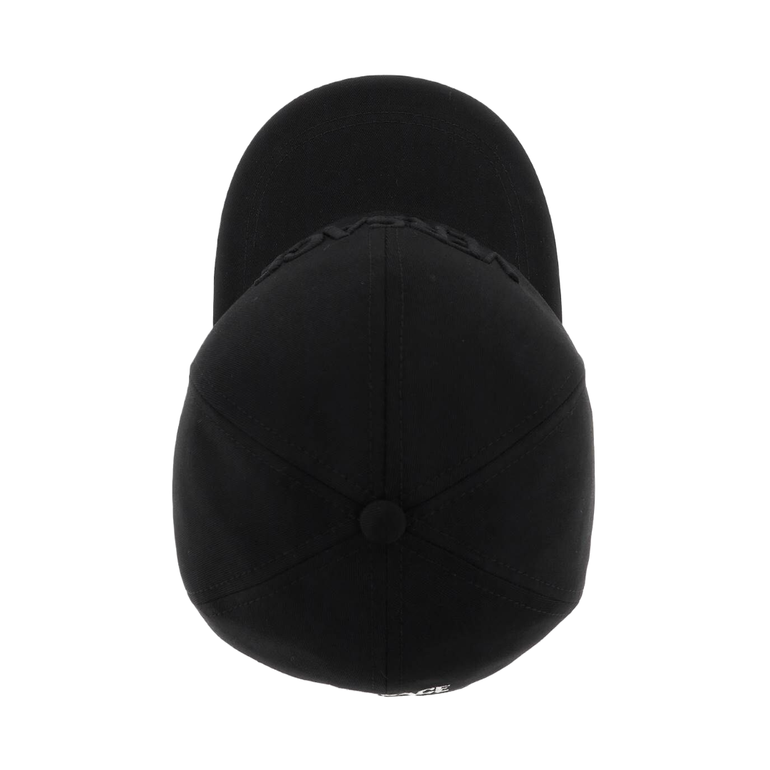 VERSACE EMBROIDERED BASEBALL CAP BLACK