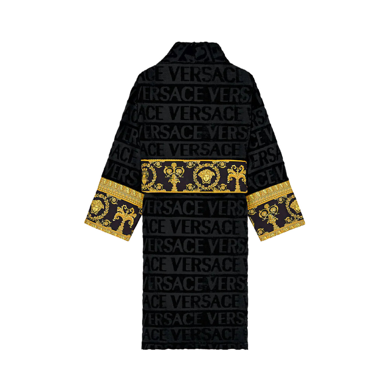 Versace 2024 black bathrobe