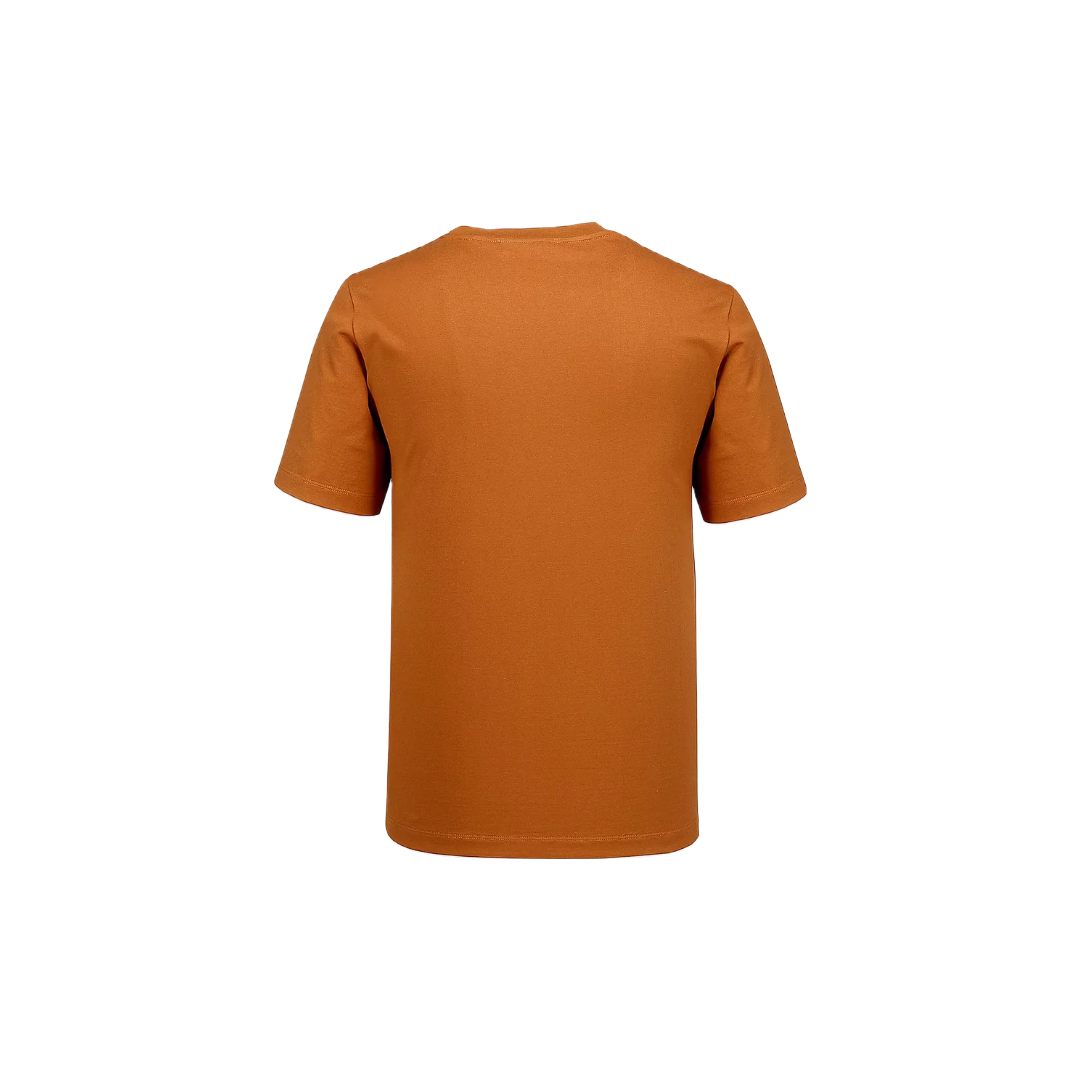 MCM CLASSIC LOGO T-SHIRT IN COGNAC