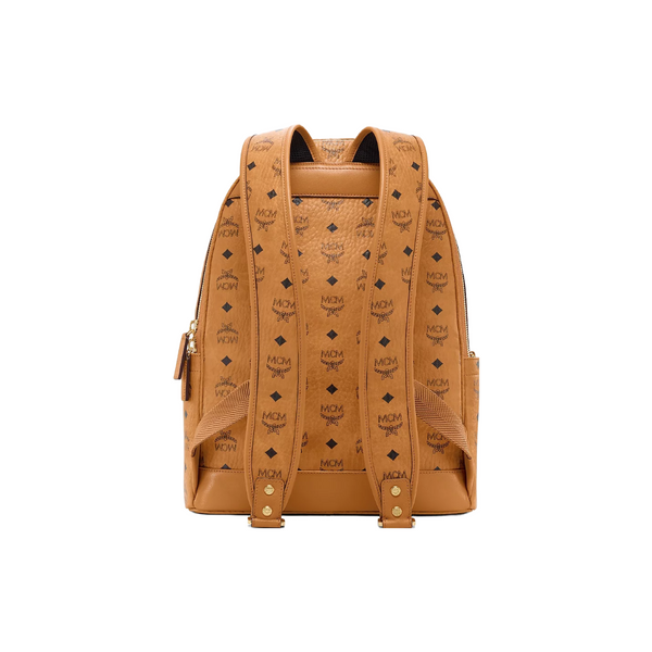 MCM STARK BACKPACK IN VISETOS COGNAC 42CM