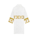 BAROQUE BATHROBE WHITE/GOLD