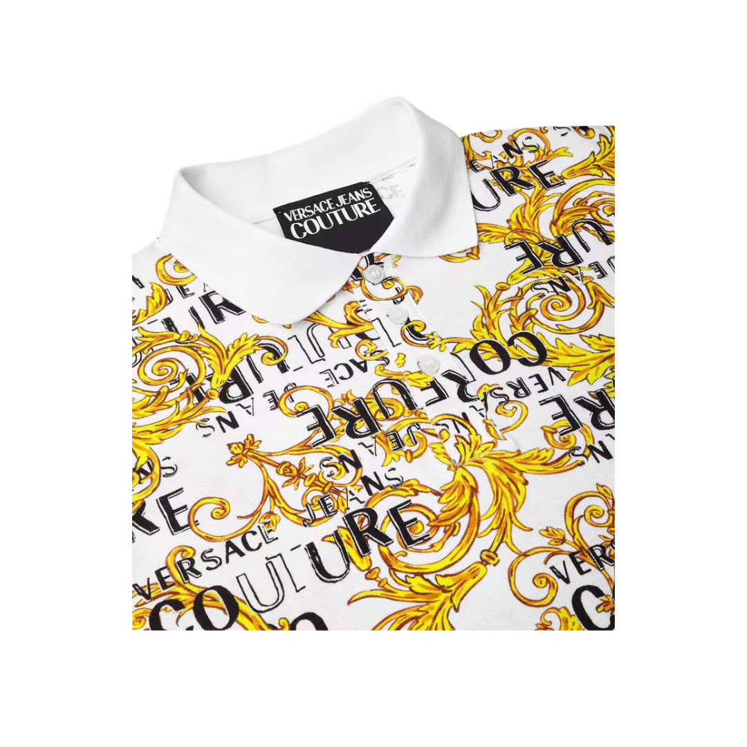 VERSACE COUTURE LOGO COUTURE POLO SHIRT