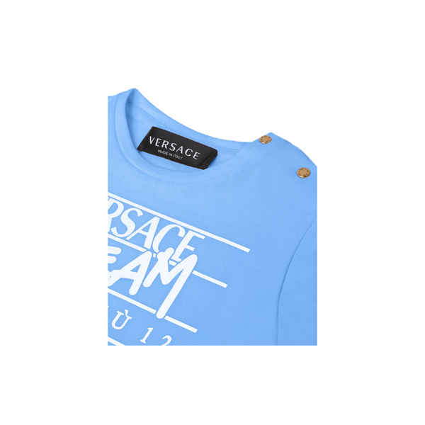 VERSACE DREAM LOGO T-SHIRT BLUE