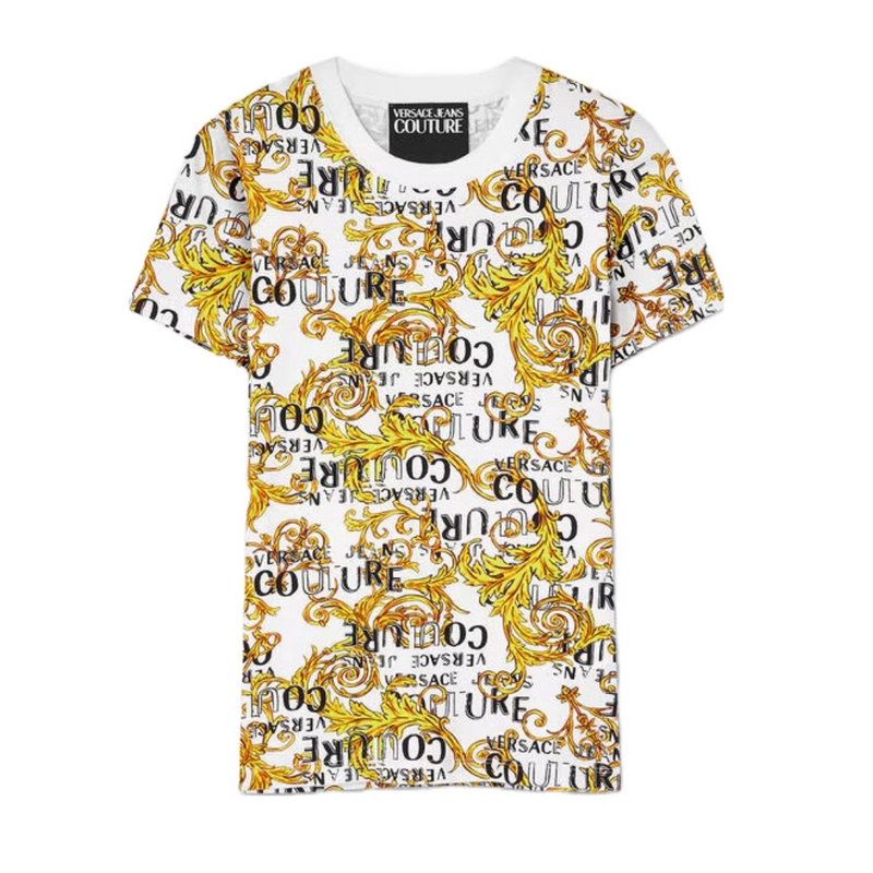 VERSACE JEANS COUTURE WOMENS LOGO COUTURE T-SHIRT