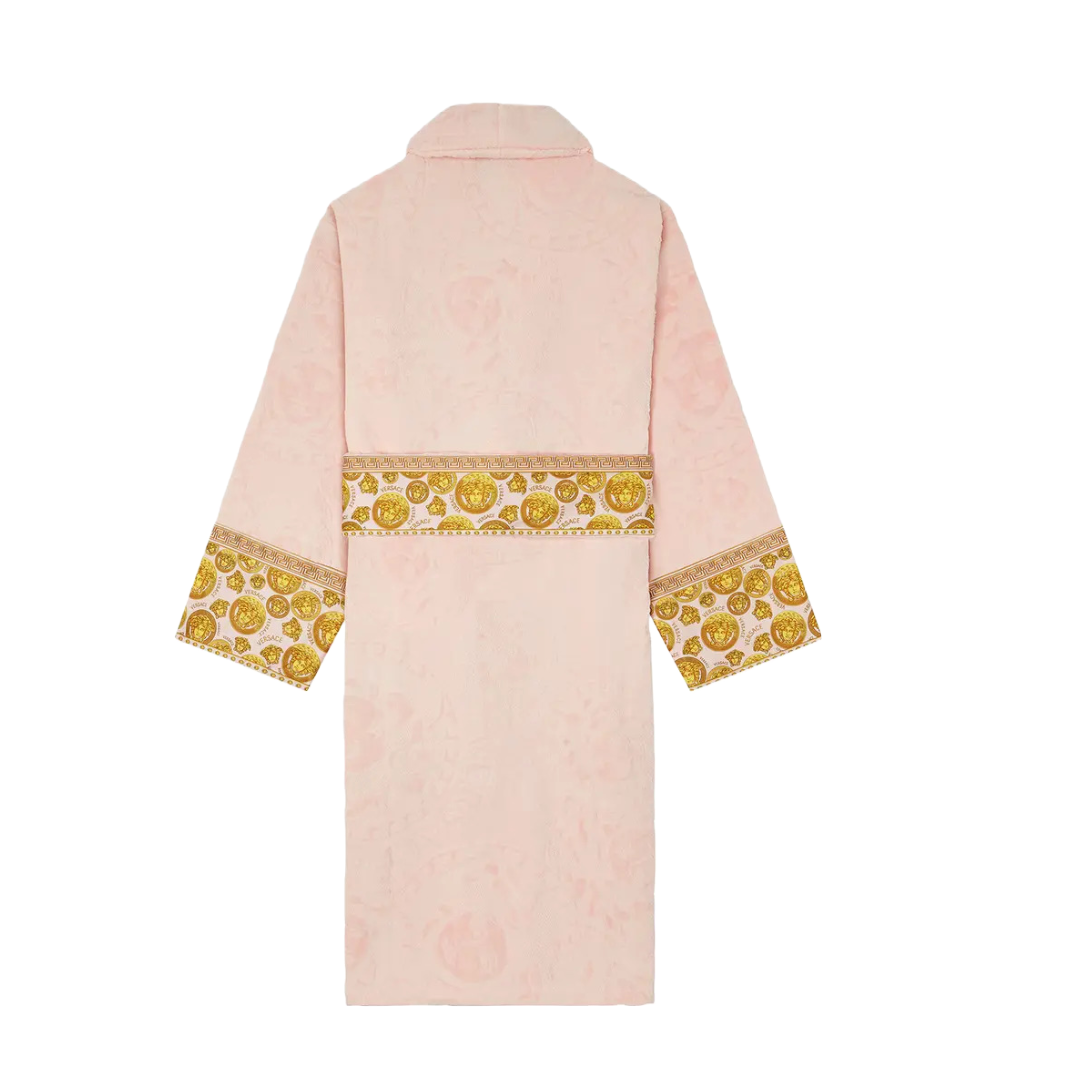 VERSACE MEDUSA AMPLIFIED BATHROBE PINK/GOLD