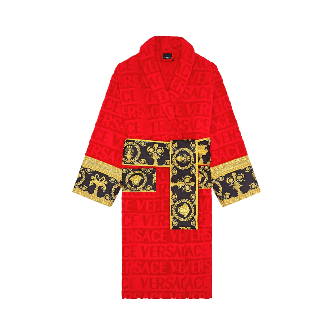 BAROQUE BATHROBE RED