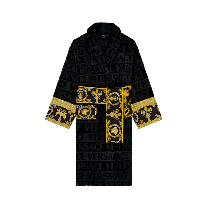 Versace clearance black bathrobe