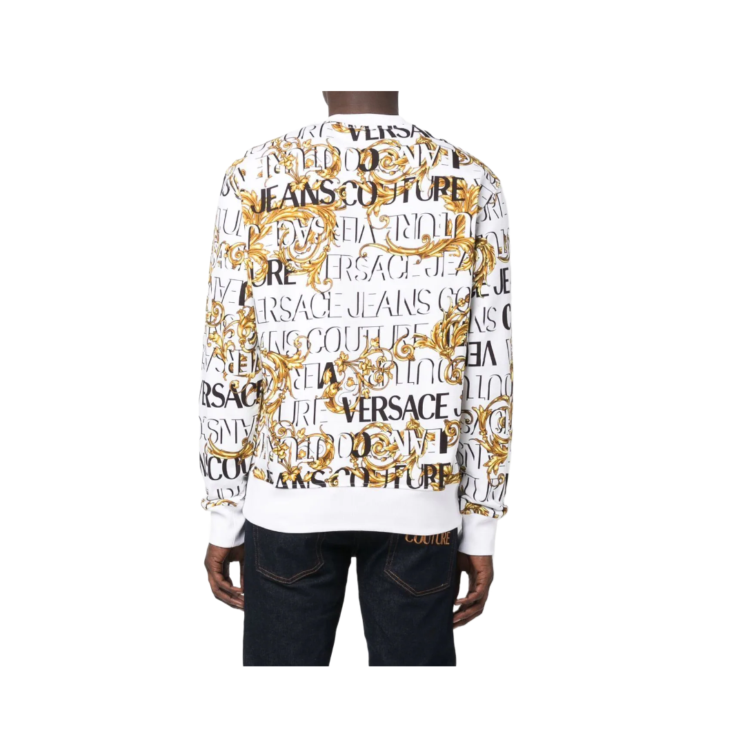 VERSACE JEANS COUTURE LOGO PRINT SWEATSHIRT