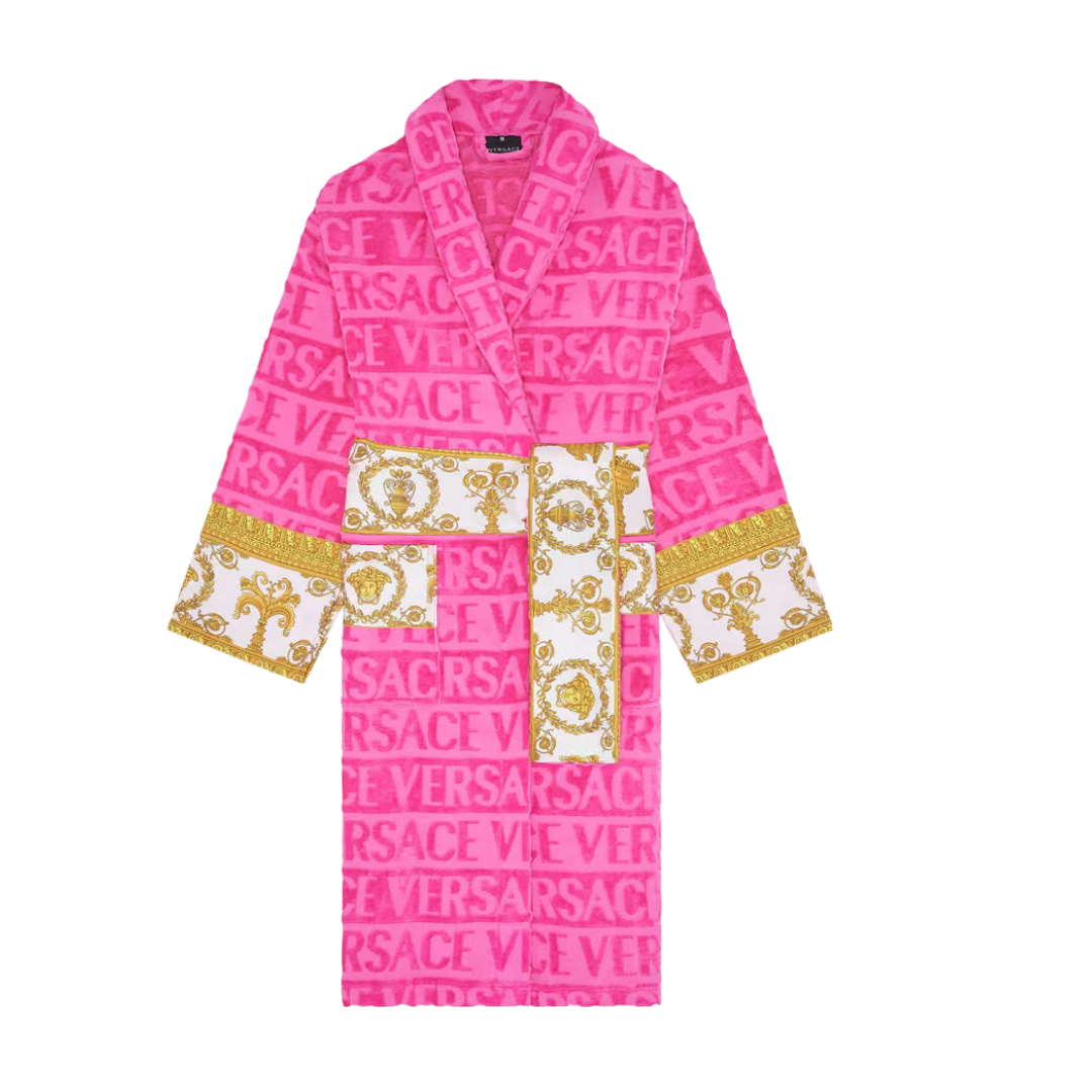 BAROQUE BATHROBE FUSCHIA