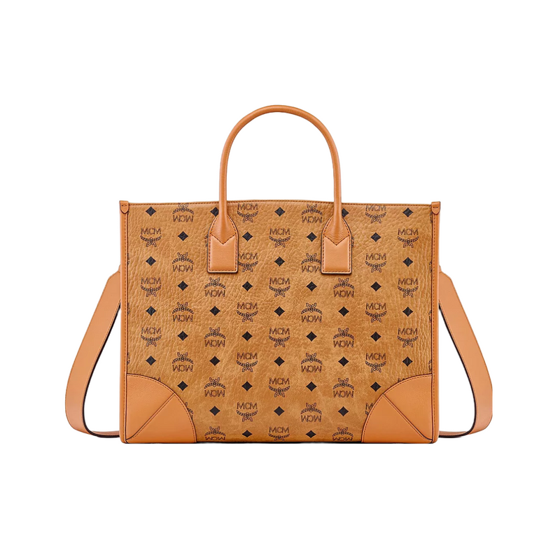 MCM LARGE MUNCHEN TOTE IN ITALIAN CANVAS – Enzo Clothing Store