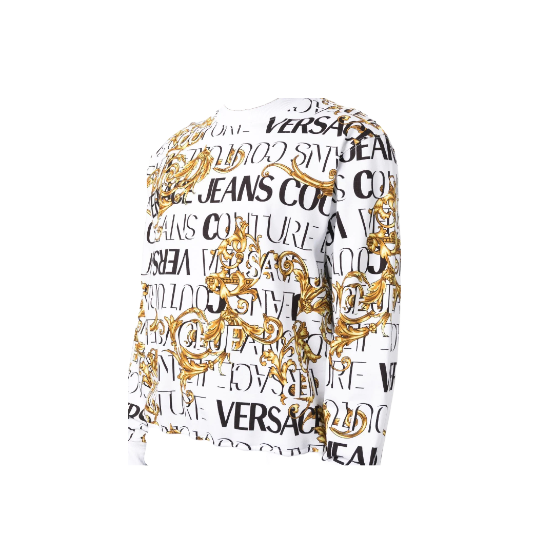 VERSACE JEANS COUTURE LOGO PRINT SWEATSHIRT