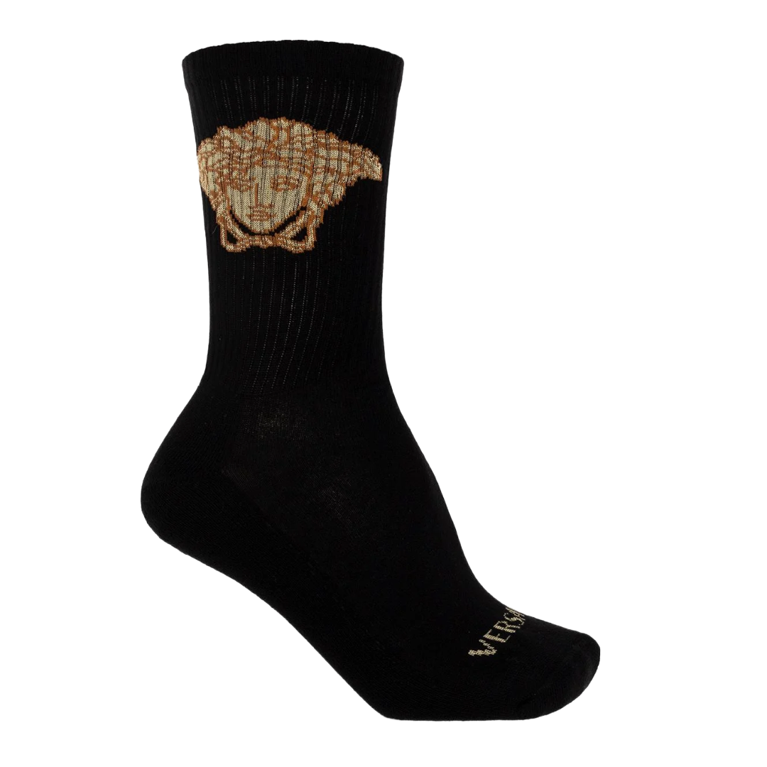 VERSACE MEDUSA HEAD CREW SOCKS