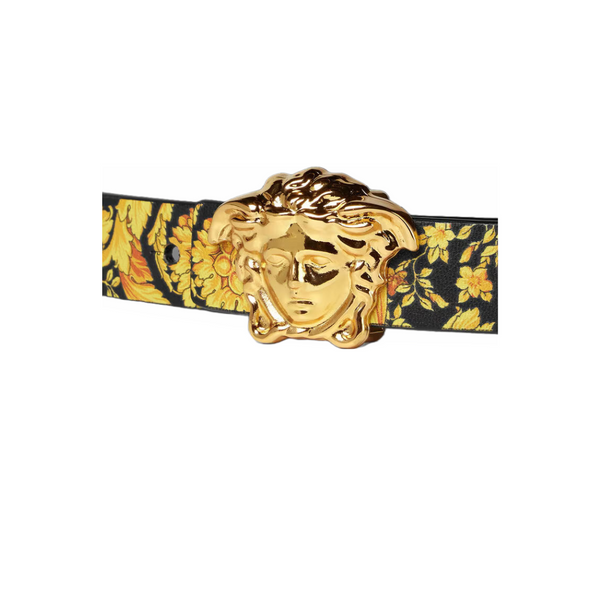 VERSACE LA MEDUSA KIDS REVERSIBLE BELT BLACK/GOLD