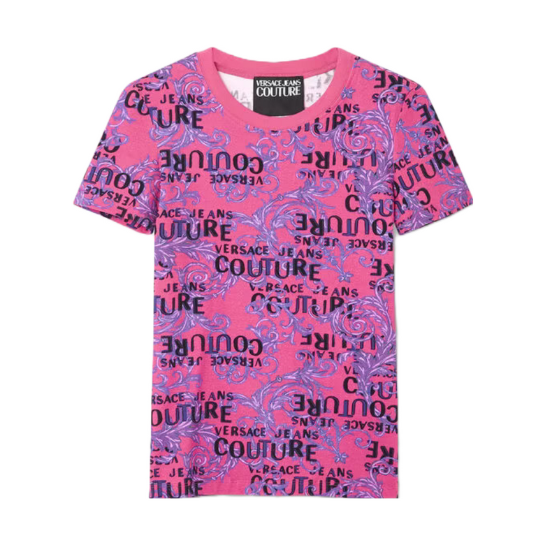 VERSACE JEANS COUTURE WOMENS LOGO COUTURE T-SHIRT