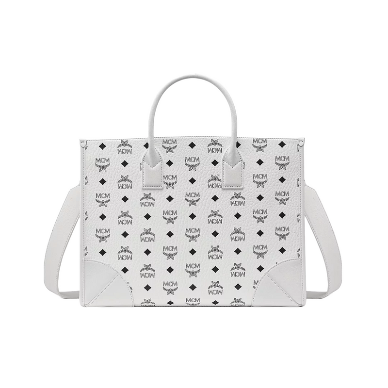 MCM LARGE MUNCHEN TOTE IN VISETOS – Enzo Clothing Store