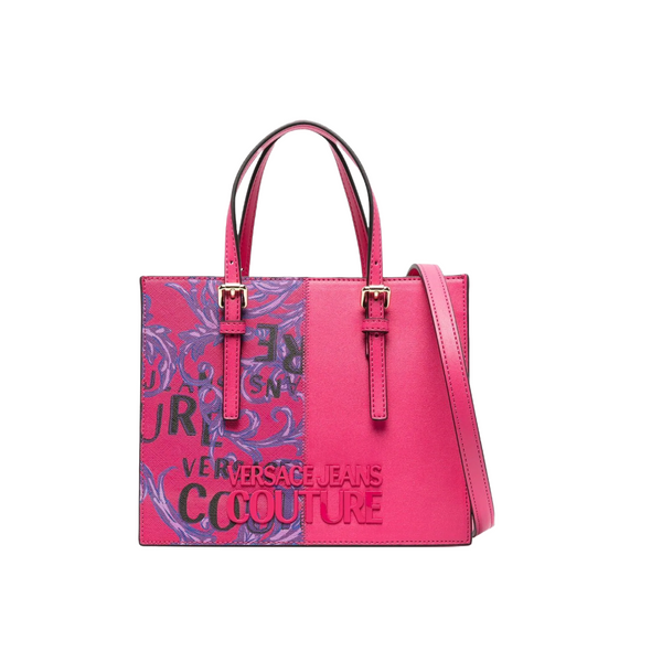 VERSACE JEANS COUTURE BAROCCO PRINT SMALL TOTE BAG