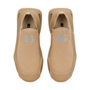 DOLCE & GABBANA SLIP ON WAVE SNEAKER IN BEIGE