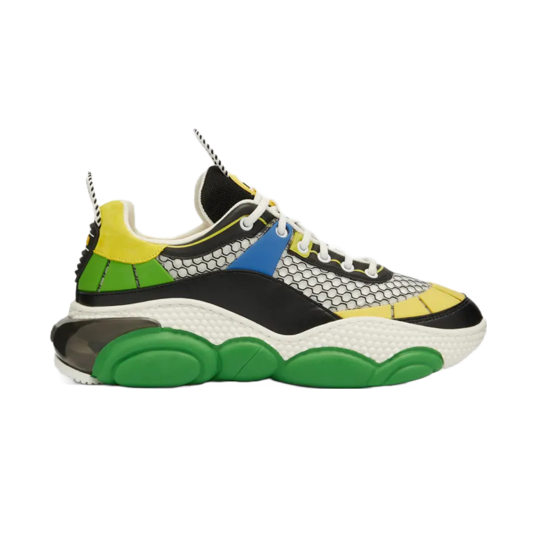 MOSCHINO MULTICOLOR BUBBLE TEDDY  MESH SNEAKERS