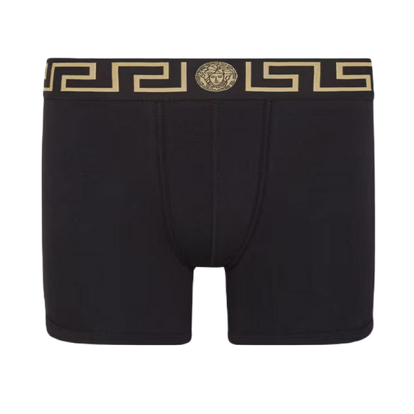 VERSACE GRECA BORDER LONG TRUNKS