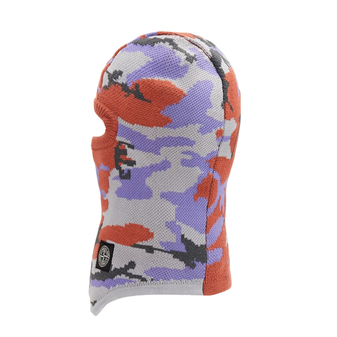 STONE ISLAND N19EB S.I. HERITAGE CAMO LAVENDER SKI MASK