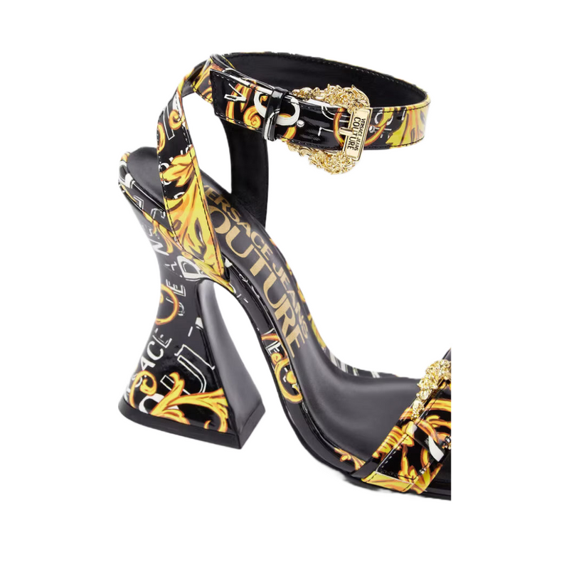 VERSACE JEANS COUTURE KIRSTEN LOGO COUTURE SANDALS