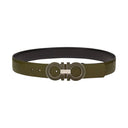 SALVATORE FERRAGAMO REVERSIBLE AND ADJUSTABLE GANCINI BELT MUSHIO/NERO