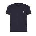 DOLCE & GABBANA MENS ROUND NECK T-SHIRT  BLUE NAVY BUE