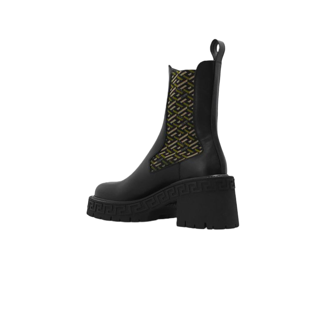 VERSACE  LA GRECA CHELSEA BOOTS