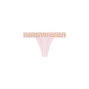 VERSACE GRECA BORDER THONG PINK/GOLD