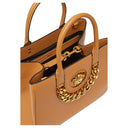 VERSACE LA MEDUSA LA MEDUSA MEDIUM TOTE BAG BROWN/GOLD