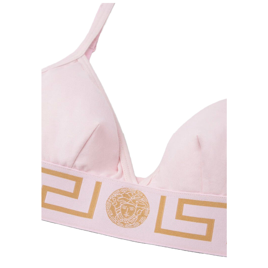 VERSACE GRECA BORDER TOP LIGHT PINK