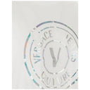 VERSACE JEANS COUTURE LOGO PRINT T-SHIRT WHITE/SLIVER