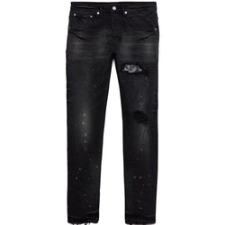 Purple Brand Men's Bandana Patch Denim Jeans - Black