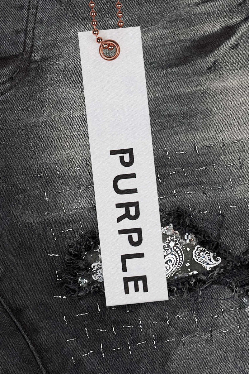 PURPLE BRAND P001 BANDANA PRINT PATCH-BLACK PATCH – Enzo Clothing