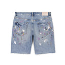 PURPLE BRAND P020 AGED VINTAGE INDIGO DESTROY SHORT