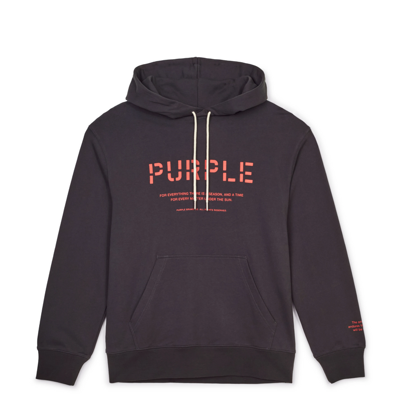 PURPLE BRAND FRENCH TERRY STENCIL HOODY