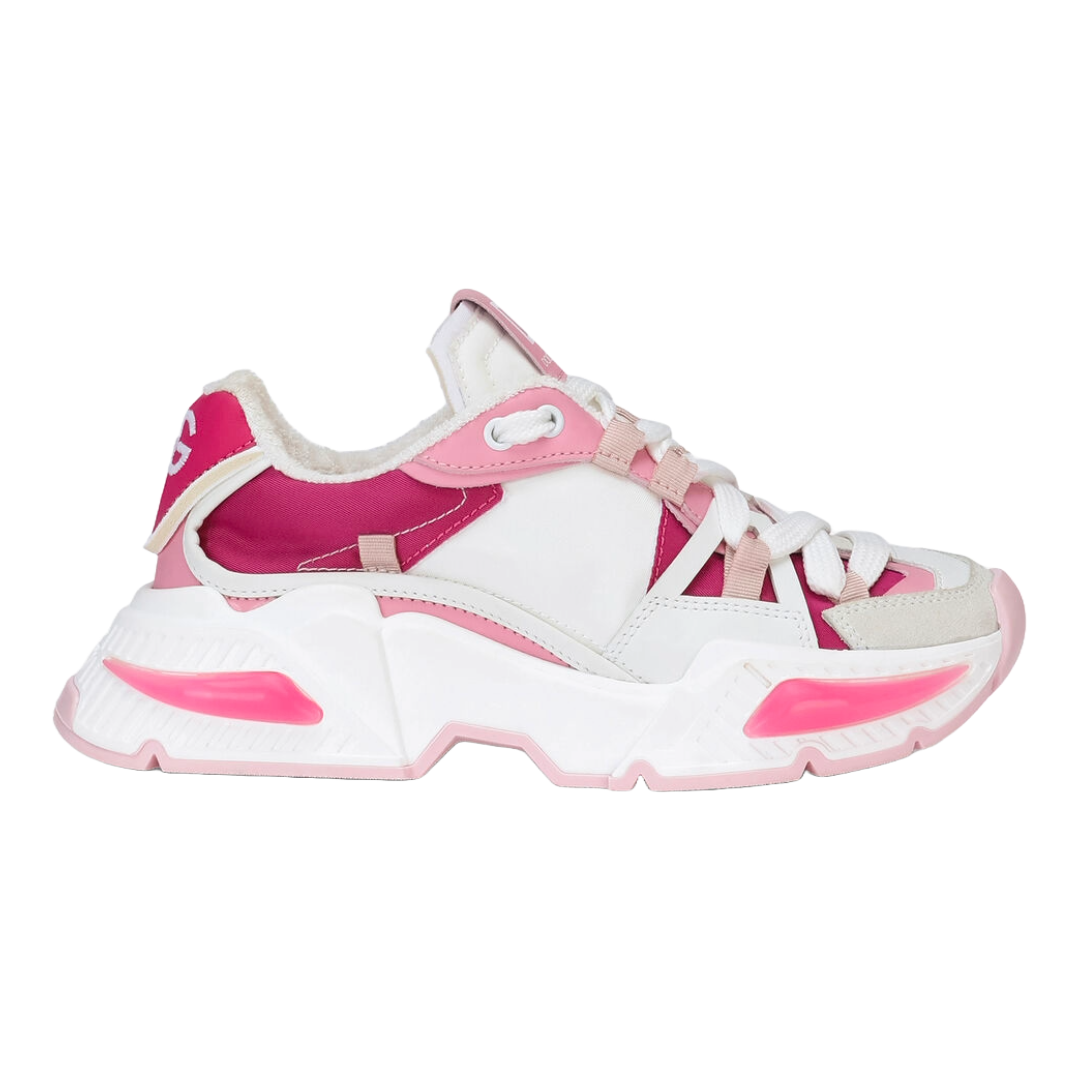 KIDS DOLCE & GABBANA KID'S AIRMASTER SNEAKER PINK/WHITE