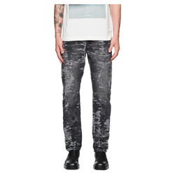 PURPLE BRAND JACQUARD STRAIGHT JEANS BLACK/GREY