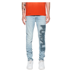 PURPLE BRAND HALFTONE WORDMARK JEANS LIGHT BLUE