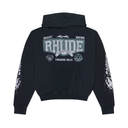 RHUDE 4X4 HOODIE VTG BLACK