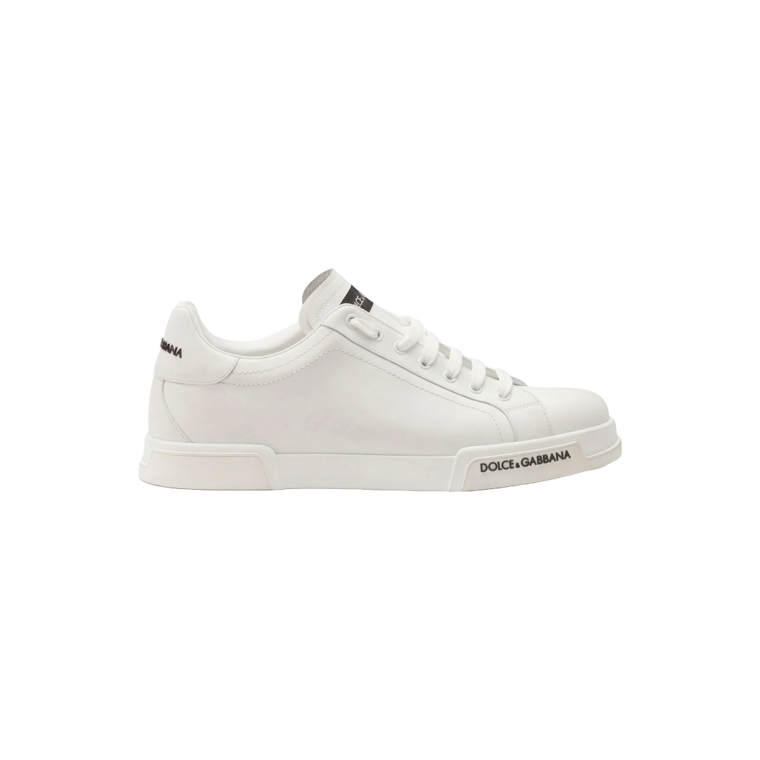 DOLCE AND GABBANA CALFSKIN NAPPA PORTOFINO SNEAKERS