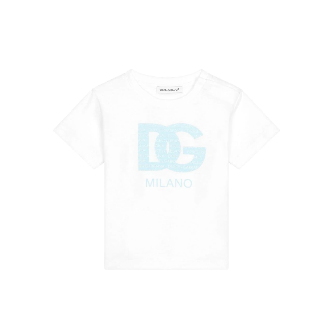 DOLCE & GABBANA KIDS JERSEY T-SHIRT WITH LOGO